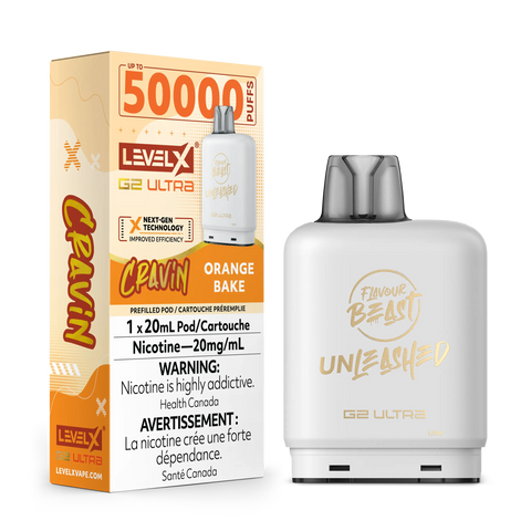 Level X G2 Ultra Flavour Beast Unleashed / Drip'n | Vape Cloud Canada Pacific Smoke 20mg ON Tax / Cravin' Orange Bake 34.99  Vape Cloud