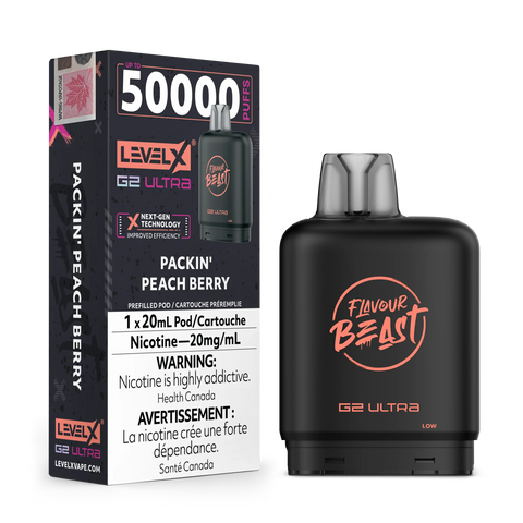 Level X G2 Ultra - Flavour Beast | Vape Cloud Canada Pacific Smoke 20mg ON Tax / Packin' Peach Berry 34.99  Vape Cloud