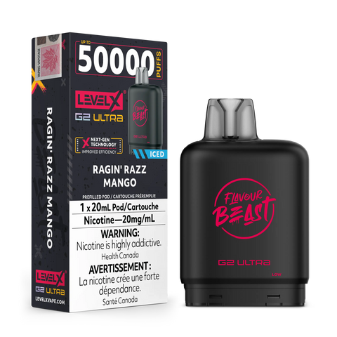 Level X G2 Ultra - Flavour Beast | Vape Cloud Canada Pacific Smoke 20mg ON Tax / Ragin' Razz Mango 34.99  Vape Cloud