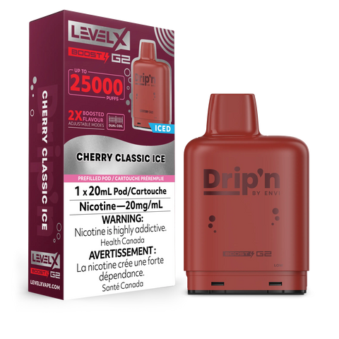Level X Boost - Drip'n - Cherry Classic Ice | Vape Cloud Canada Pacific Smoke 20mg ON Tax 31.99  Vape Cloud