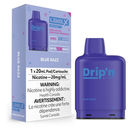 Level X Boost Drip'n G2 pod — Blue Razz