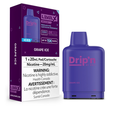 Level X Boost - Drip'n - Grape Ice | Vape Cloud Canada Smoke Arsenal    Vape Cloud