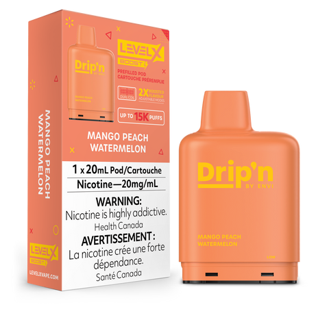 Level X Boost - Drip'n - Mango Peach Watermelon | Vape Cloud Canada Pacific Smoke 20mg ON Tax 31.99  Vape Cloud