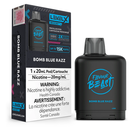 Level X 15k Pods *ONLINE ONLY CLEARANCE* Pacific Smoke 20mg / Bomb Blue Razz 12.99  Vape Cloud