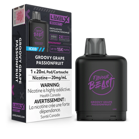 Level X Boost & Drip'n 15k Pods *ONLINE ONLY CLEARANCE* Pacific Smoke 20mg / Groovy Grape Passionfruit Iced 12.99  Vape Cloud