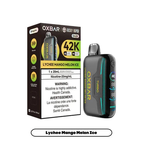 Rocky Vapor Oxbar G42K | Vape Cloud Canada Nimbus Distro 20mg ON Tax / Lychee Mango Melon Ice 41.99  Vape Cloud