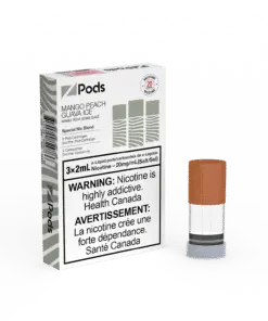Z Land Mango Peach Guava Ice vape pre-filled pod for Z Pods, featuring colorful fruit flavor design on the packaging.
