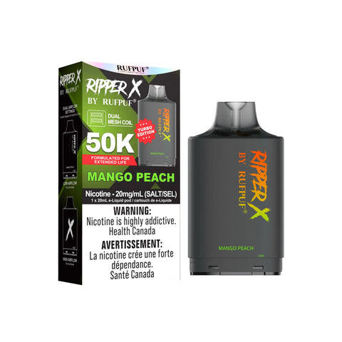 Ripper X 50k Pods | Vape Cloud Canada GCore Mango Peach 38.99  Vape Cloud