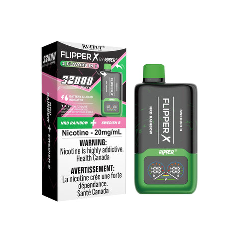 FLIPPER X Disposable - 32K GCore NRD-Rainbow-Swedish-B 35.00  Vape Cloud