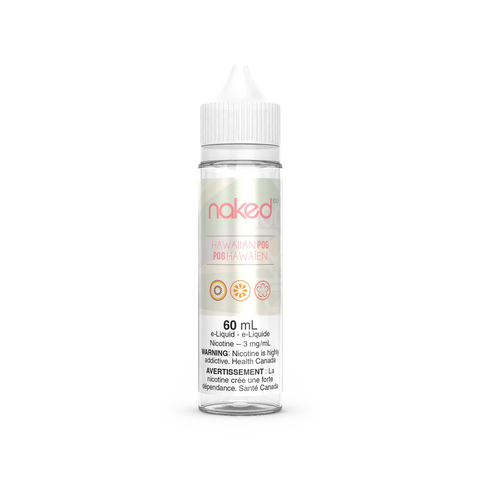 Naked 100 Freebase and Nic Salt E-Liquid Collection by Vape Cloud Canada Valor 60ml - Freebase / 12mg ON Tax / Hawaiian Pog 34.99  Vape Cloud