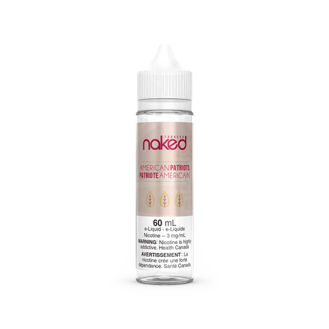 Naked 100 Freebase and Nic Salt E-Liquid Collection by Vape Cloud Canada Valor 60ml - Freebase / 12mg ON Tax / American Patriots 47.50  Vape Cloud