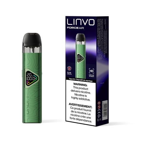LINVO Force Air Pod Kit [CRC] in Olive Green with retail packaging