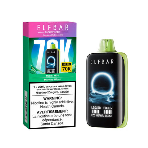 Elf Bar MoonNight 70k | Vape Cloud Canada Smoke Arsenal Miami Mint 38.99  Vape Cloud