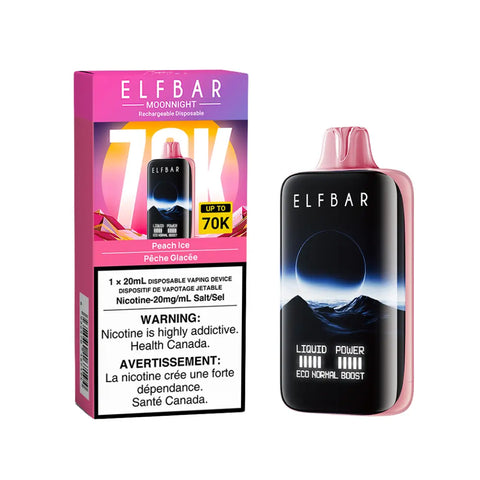 Elf Bar MoonNight 70k | Vape Cloud Canada Smoke Arsenal Peach Ice 38.99  Vape Cloud