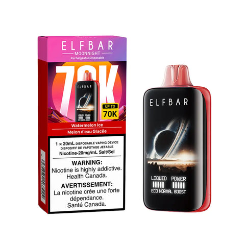 Elf Bar MoonNight 70k | Vape Cloud Canada Smoke Arsenal Watermelon Ice 38.99  Vape Cloud