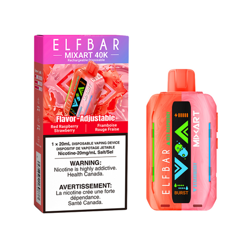 Elf Bar MixArt 40K | Vape Cloud Canada Smoke Arsenal Red-Raspberry-Strawberry 41.99  Vape Cloud