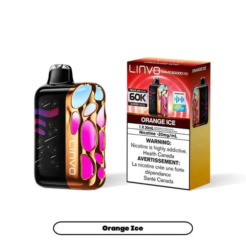 Linvo Rave 60K Pro Disposable Nimbus Distro Orange-Ice 41.99  Vape Cloud