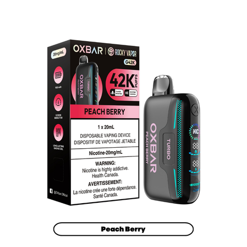 Rocky Vapor Oxbar G42K | Vape Cloud Canada Nimbus Distro 20mg ON Tax / Peach Berry 41.99  Vape Cloud