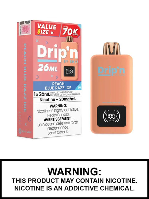Drip'n by Envi 26ml Disposable Pacific Smoke Peach-Blue-Razz-Ice 42.99  Vape Cloud