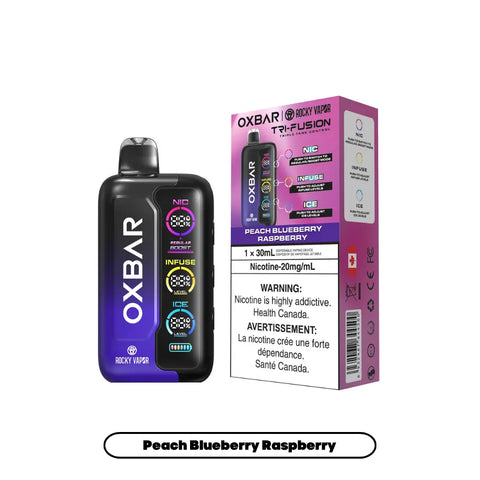 Oxbar Tri Fusion | Vape Cloud Canada Vape Cloud Peach Blueberry  Raspberry 44.99  Vape Cloud