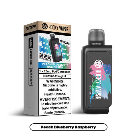 OxBar X Rocky Vapor - Svopp 32k | Vape Cloud Canada Nimbus Distro 20mg ON Tax / Peach Blueberry Raspberry 33.99  Vape Cloud