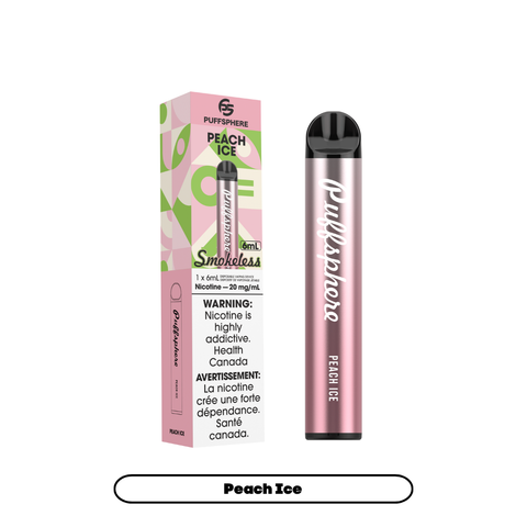 Puffsphere Smokeless | Vape Cloud Canada Nimbus Distro 20mg ON Tax / Peach Ice 25.99  Vape Cloud