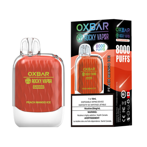oxbar g8000 disposable vape OxBar G8000 - Vanilla Classic | Vape Cloud Canada