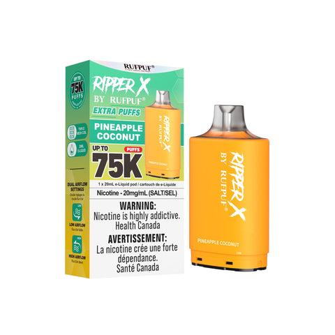 Ripper X 75k Pods | Vape Cloud Canada GCore Pineapple Coconut 34.99  Vape Cloud