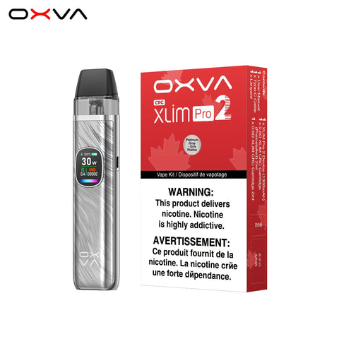 Oxva Slim Pro Pod Kit 2 | Vape Cloud Canada Nimbus Distro Platinum Gray 35.00  Vape Cloud