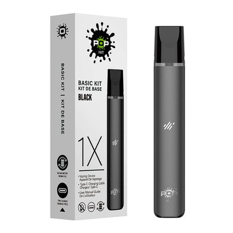 Smoke Arsenal Pop Hit Device Kit STLTH-compatible vaporizer with five pods, compact design for vaping convenience.