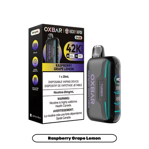Rocky Vapor Oxbar G42K | Vape Cloud Canada Nimbus Distro 20mg ON Tax / Raspberry Grape Lemon 41.99  Vape Cloud