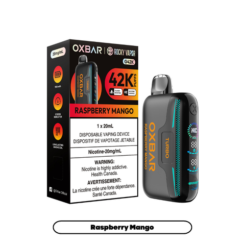 Rocky Vapor Oxbar G42K | Vape Cloud Canada Nimbus Distro 20mg ON Tax / Raspberry Mango 41.99  Vape Cloud