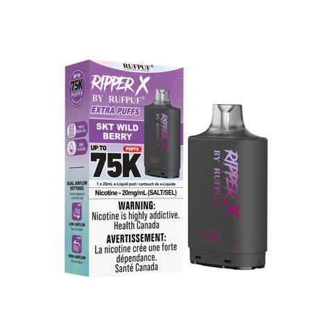 Ripper X 75k Pods | Vape Cloud Canada GCore SKT Wild Berry 34.99  Vape Cloud