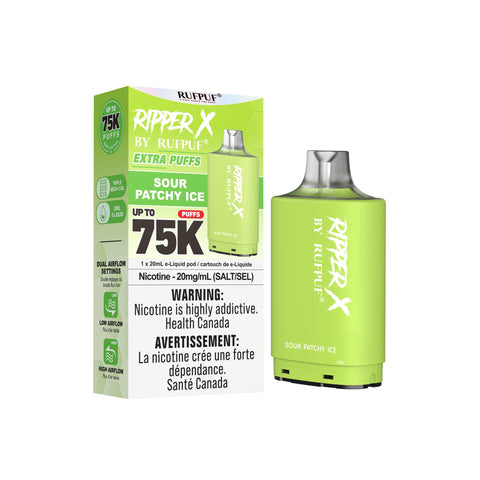 Ripper X 75k Pods | Vape Cloud Canada GCore Sour Patchy Ice 34.99  Vape Cloud