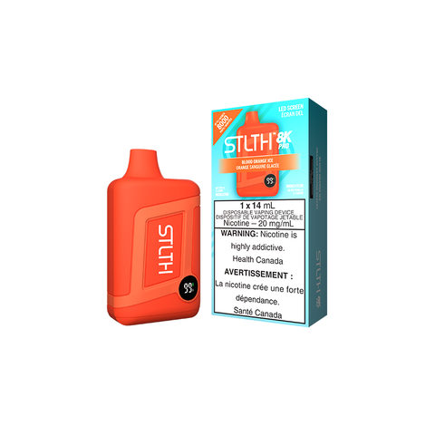 STLTH 8k Pro - Blood Orange Ice | Vape Cloud Canada