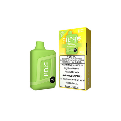 STLTH 8k Pro - White Grape Ice | Vape Cloud Canada