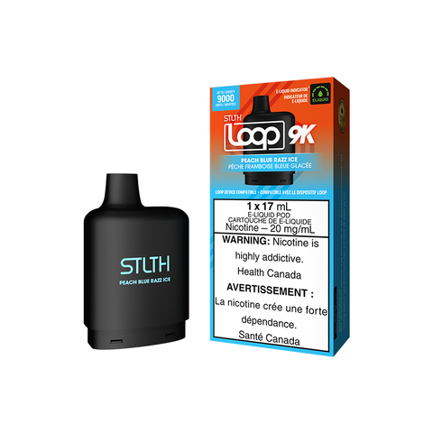 STLTH - Loop 9k - Peach Blue Razz Ice | Vape Cloud Canada