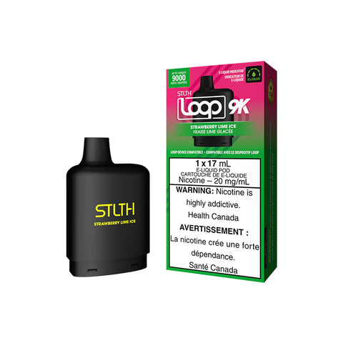 STLTH - Loop 9k - Strawberry Lime Ice | Vape Cloud Canada