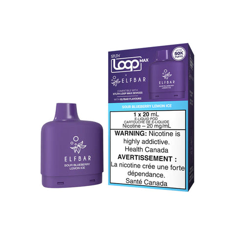 STLTH Loop Max x Elfbar Disposable Vape Pod Smoke Arsenal Sour Blueberry Lemon Ice 30.99  Vape Cloud