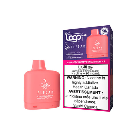 STLTH Loop Max x Elfbar Disposable Vape Pod Smoke Arsenal Sour Strawberry Dragonfruit Ice 30.99  Vape Cloud