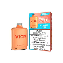 Valor STLTH Loop Max X Vice Pod pack featuring icy orange and peach pre-filled pods.