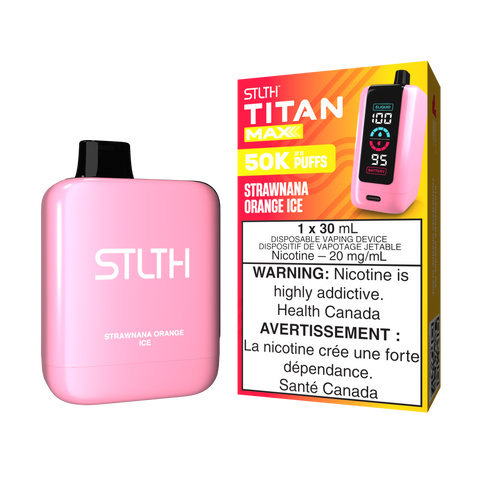 STLTH - Titan Max - Strawnana Orange Ice | Vape Cloud Canada