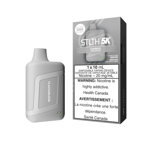 Flavorless STLTH 5K – Disposable Vape *ONLINE CLEARANCE SALE ONLY* Valor    Vape Cloud