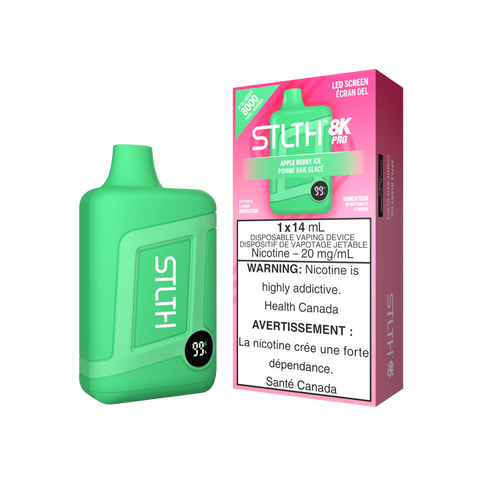 STLTH 8k Pro | Vape Cloud Canada Valor 20mg ON Tax / Apple Berry Ice 36.50  Vape Cloud