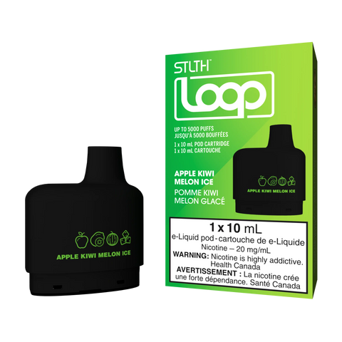 STLTH Loop 5k Vape Pods *ONLINE CLEARANCE SALE ONLY* Valor 20mg / Apple Kiwi Melon Ice 9.99  Vape Cloud