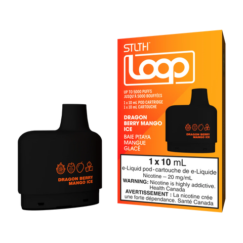 STLTH Loop 5k Vape Pods *ONLINE CLEARANCE SALE ONLY* Valor 20mg / Dragon Berry Mango Ice 9.99  Vape Cloud