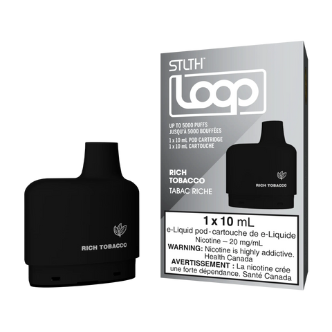 STLTH Loop 5k Vape Pods *ONLINE CLEARANCE SALE ONLY* Valor 20mg / Rich Tobacco 9.99  Vape Cloud