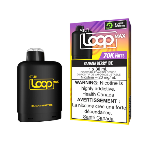 STLTH Loop Max Pods | Vape Cloud Canada Valor 20mg ON Tax / Banana Berry Ice 37.99  Vape Cloud