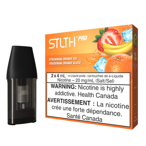 STLTH Pro Pods *ONLINE ONLY CLEARANCE* Smoke Arsenal Strawnana Orange Ice 9.99  Vape Cloud