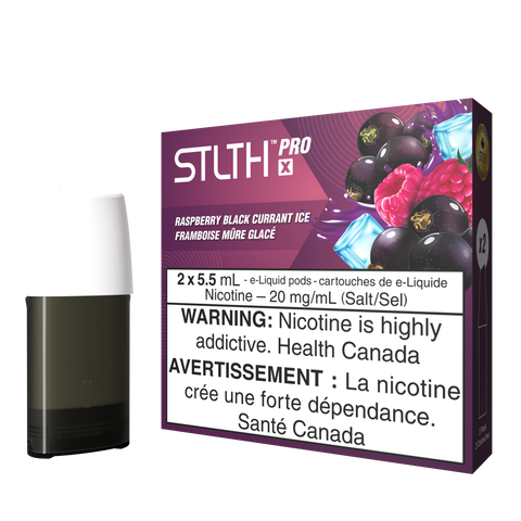 STLTH PRO X Pods *ONLINE ONLY CLEARANCE* Valor Raspberry Black Currant Ice 9.99  Vape Cloud